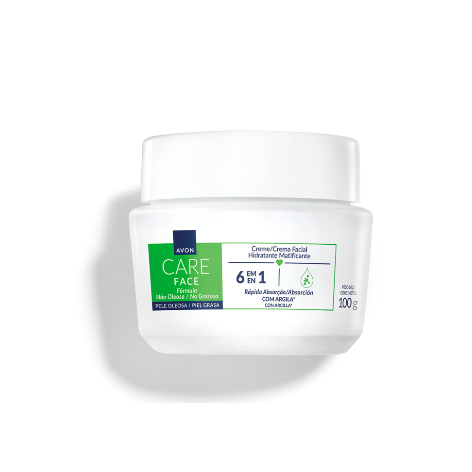 Gel Creme Facial Hidratante Matificante Care 100g