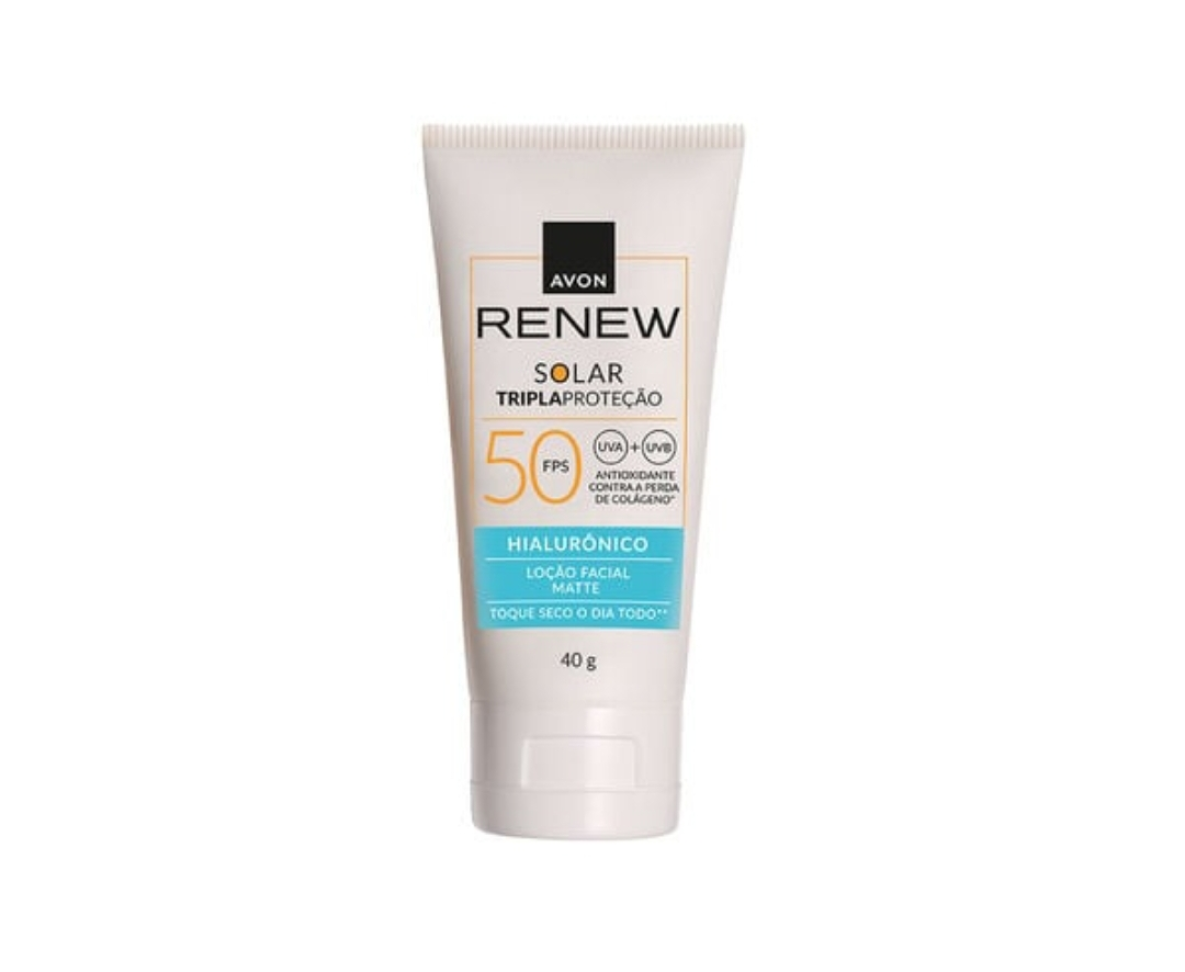 Renew Solar tripla proteção Fps 50 + Ácido Hialurônico40g