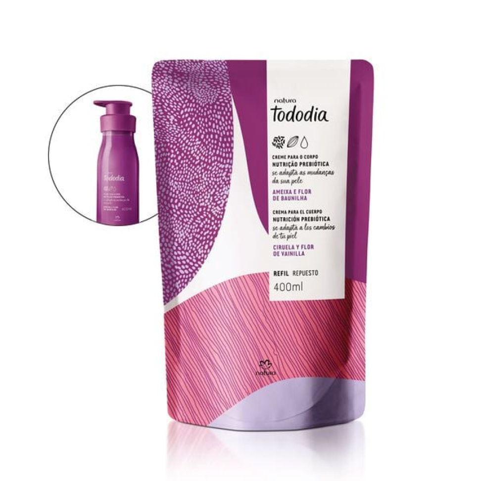 Refil Creme Nutritivo Ameixa e Flor de Baunilha 400ml