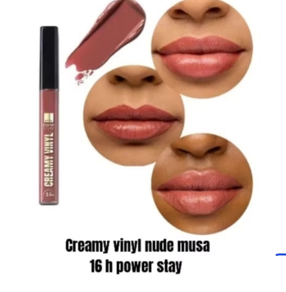 Batom Líquido Creamy Vinil 16h Nude Musa Toque de Brilho