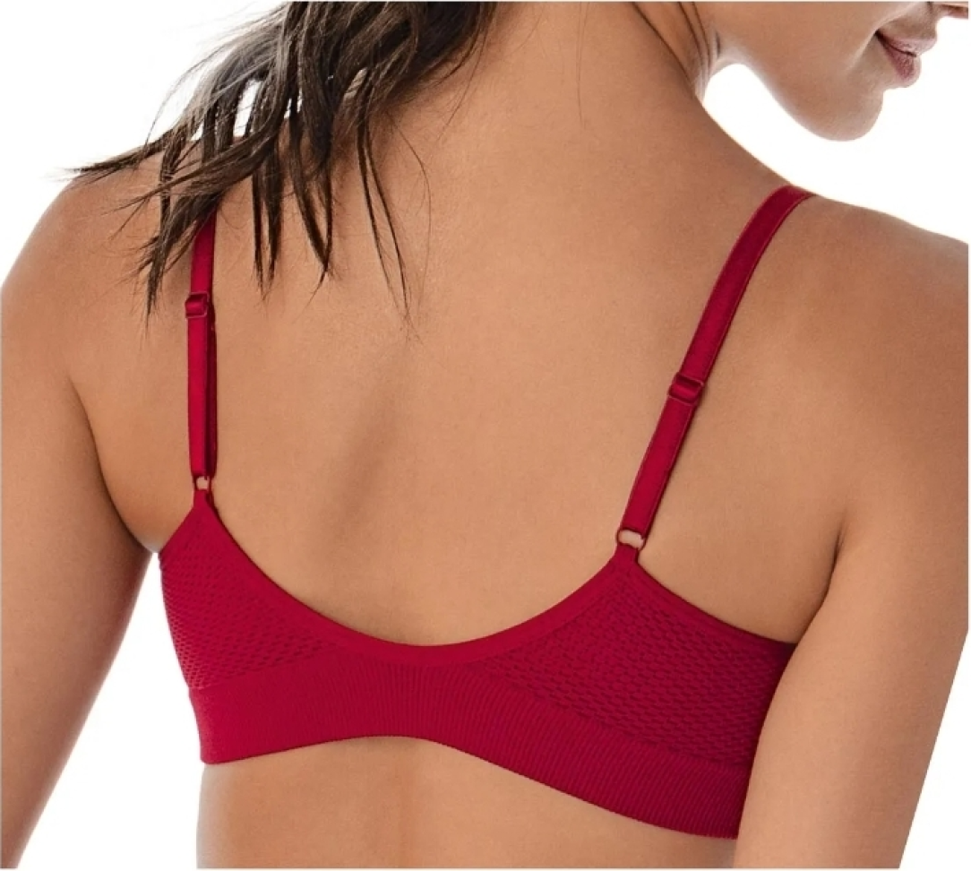Top Velvette Ultraleve Cor Carmim Tam B ( veste G e GG) - Demillus