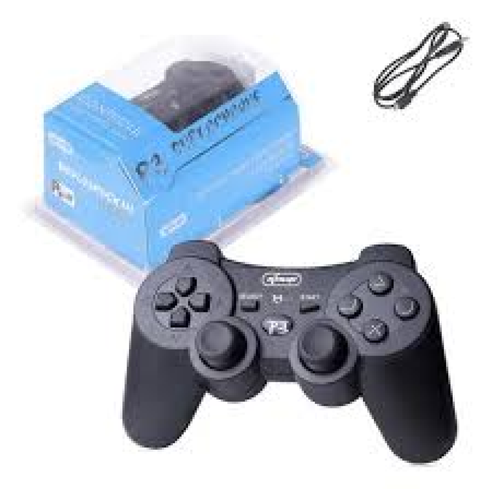 Controle Ps3 Sem Fio 10 Botões Direcionais P3 - #1