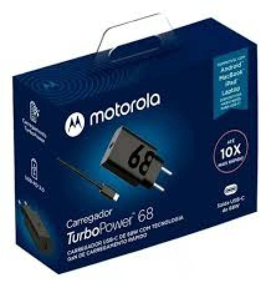 Carregador Type C para Type C Motorola Turbo 68 Duo 10x Mais Rápido - #2