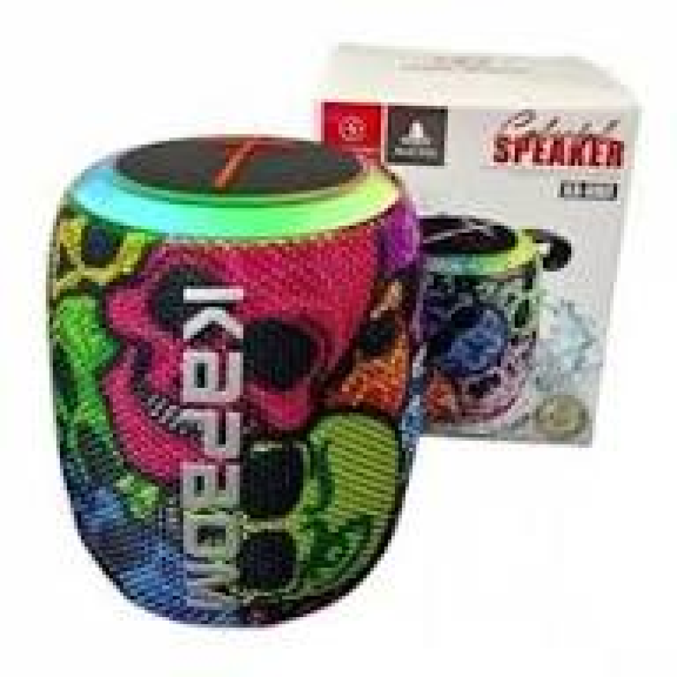 Caixa de Som BT RGB 7W 11.8cm Led Estampa Caveira - #2