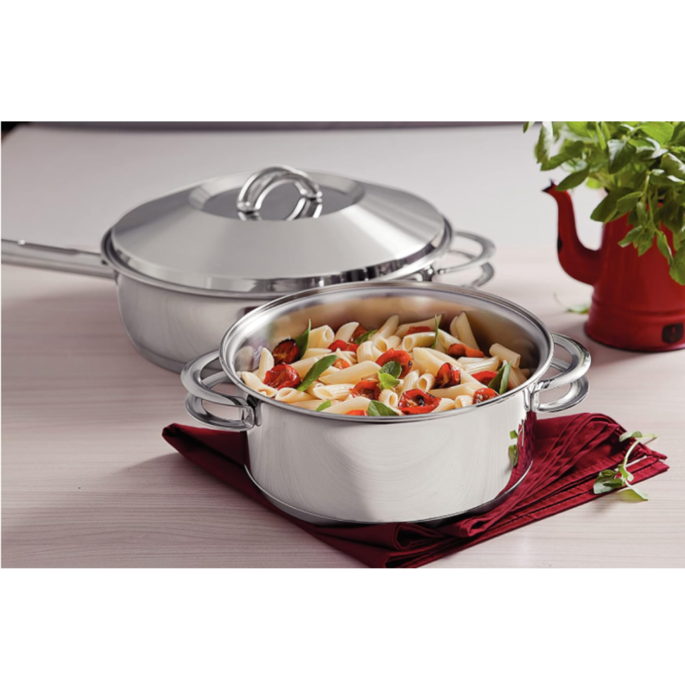 Jogo de Panelas Tramontina Solar em Aço Inox com Fundo Triplo e Tampas de Inox 6 Peças - #3