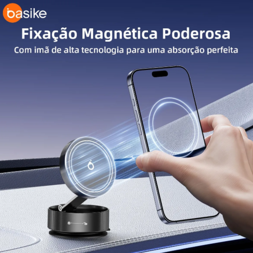 Suporte Celular Magnético 360 Rotativo Com Ventosa Dobrável - #2