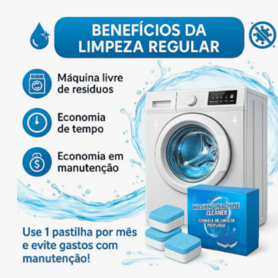 Pastilha Tablete Limpeza Máquina Lavar Roupa Louça Kit 12 Un - #7