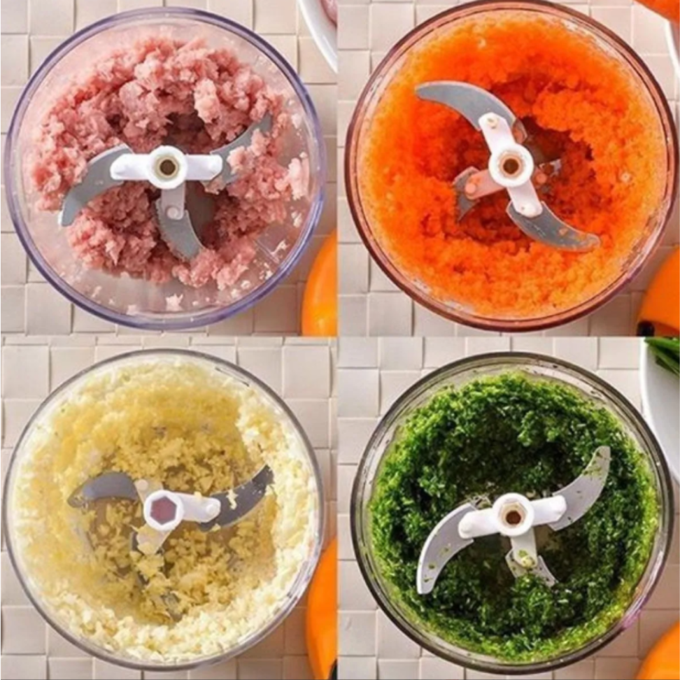 Triturador Moedor Manual De Alho, Cebola, Temperos E Frutas Azul - #1