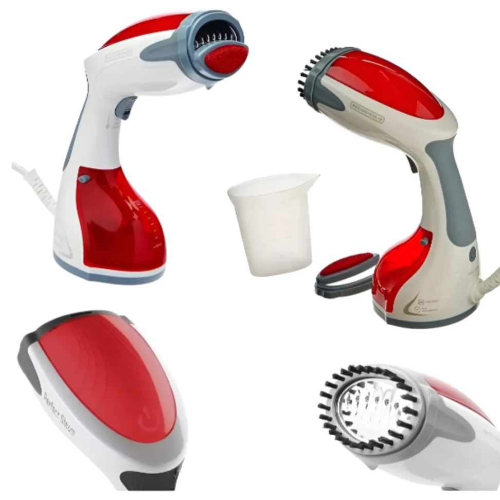 Vaporizador Black Decker, Modelo BDV2000V, Ferro de Passar Roupa Portátil e Higienizador, Vermelho - #1