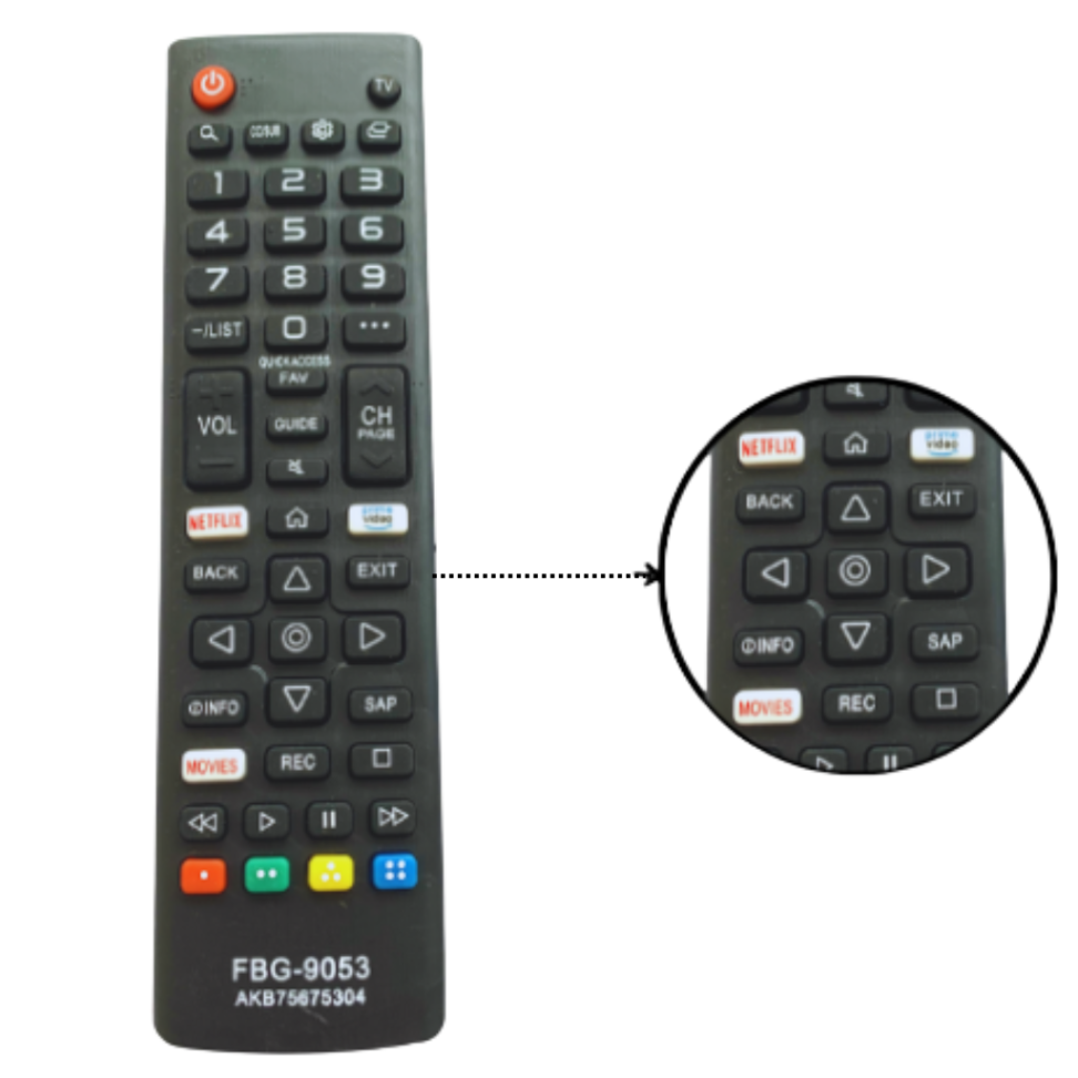 Controle Remoto Compatível com Tv Lg Smart ,Led e Lcd   FBG-9053 - #1