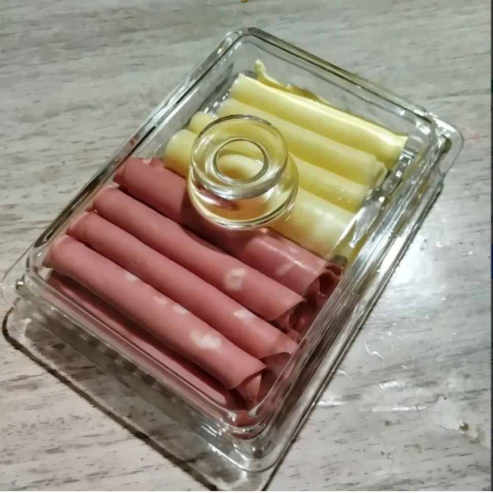 Porta Frios Queijo Presunto Tampa Grande Mesa Posta 20x15cm - #1