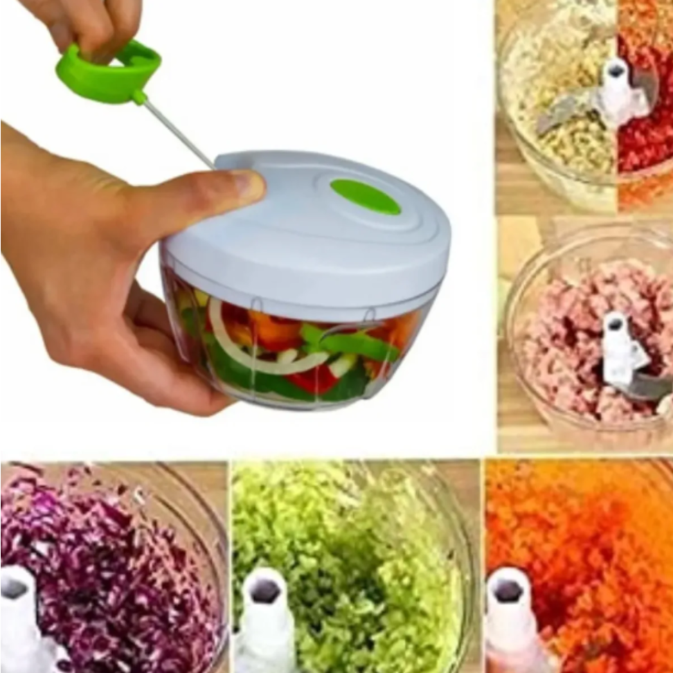 Triturador Moedor Manual De Alho, Cebola, Temperos E Frutas Azul - #1