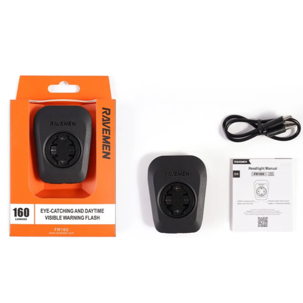 Luz Led Dianteira De Bicicleta Ravemen Fr160 Para Garmin Par - #2