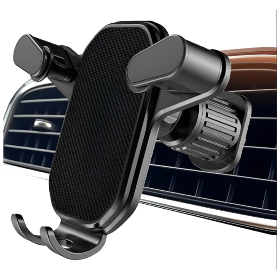 Suporte Celular Gps Veicular Carro Ar Condicionado Gira 360 Preto - #1