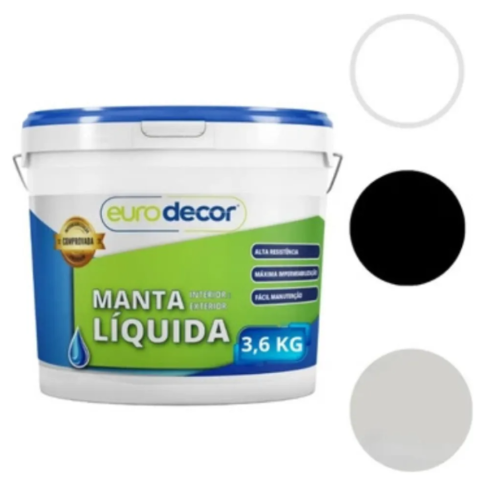 Manta Liquida P/infiltrações Lajes Paredes E Telhados 3,6kg - #2