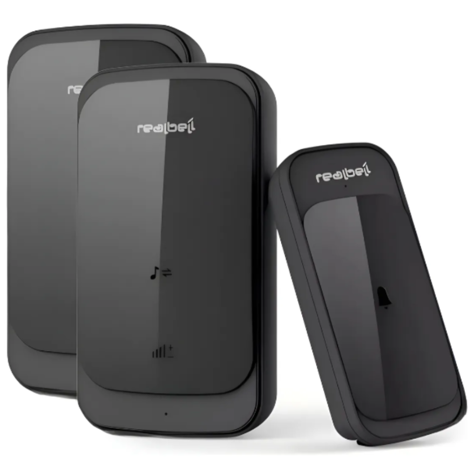 Campainha Sem Fio Inteligente E Remota 1 Botão 2 Receptores - #2