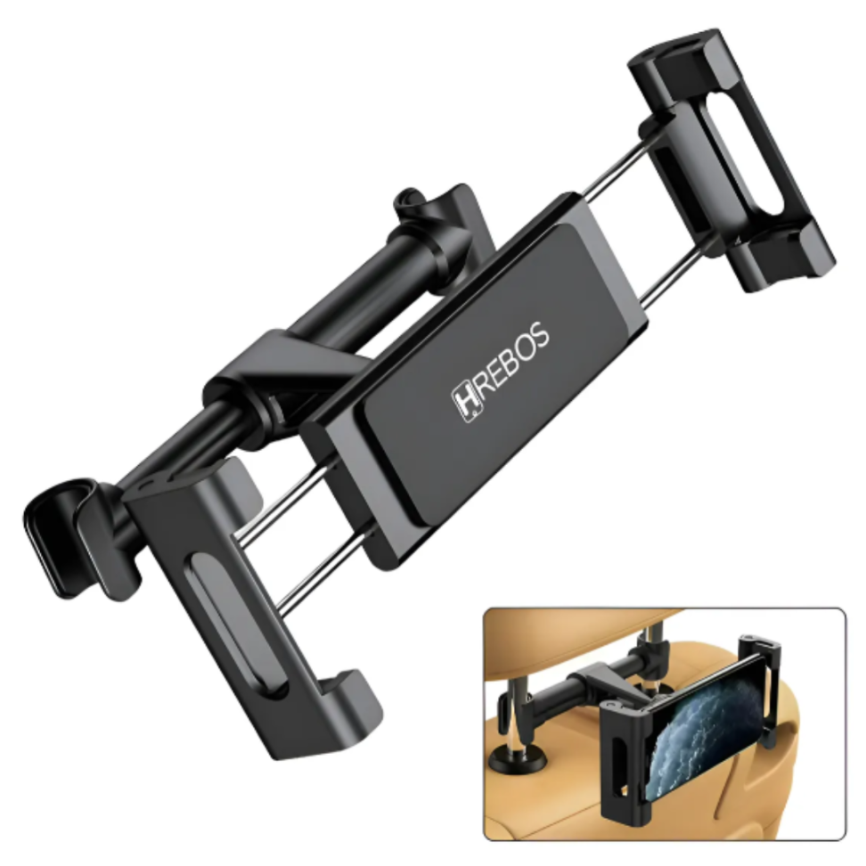 Suporte Celular Tablet Encosto Banco Trazeiro Criança Viagem Preto - #1