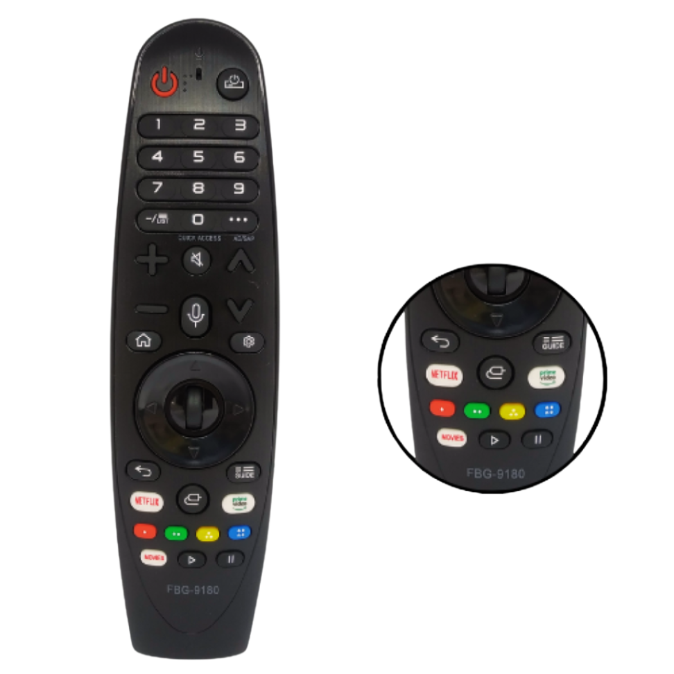Controle Remoto Compatível com Tv Lg Smart  FBG-9180 - #1