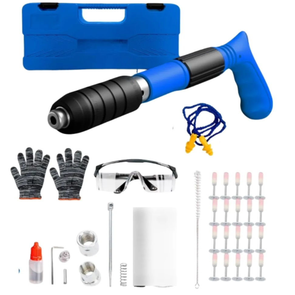 Pistola De Fixação Finca Pino Manual Rebites + Acessórios - #1