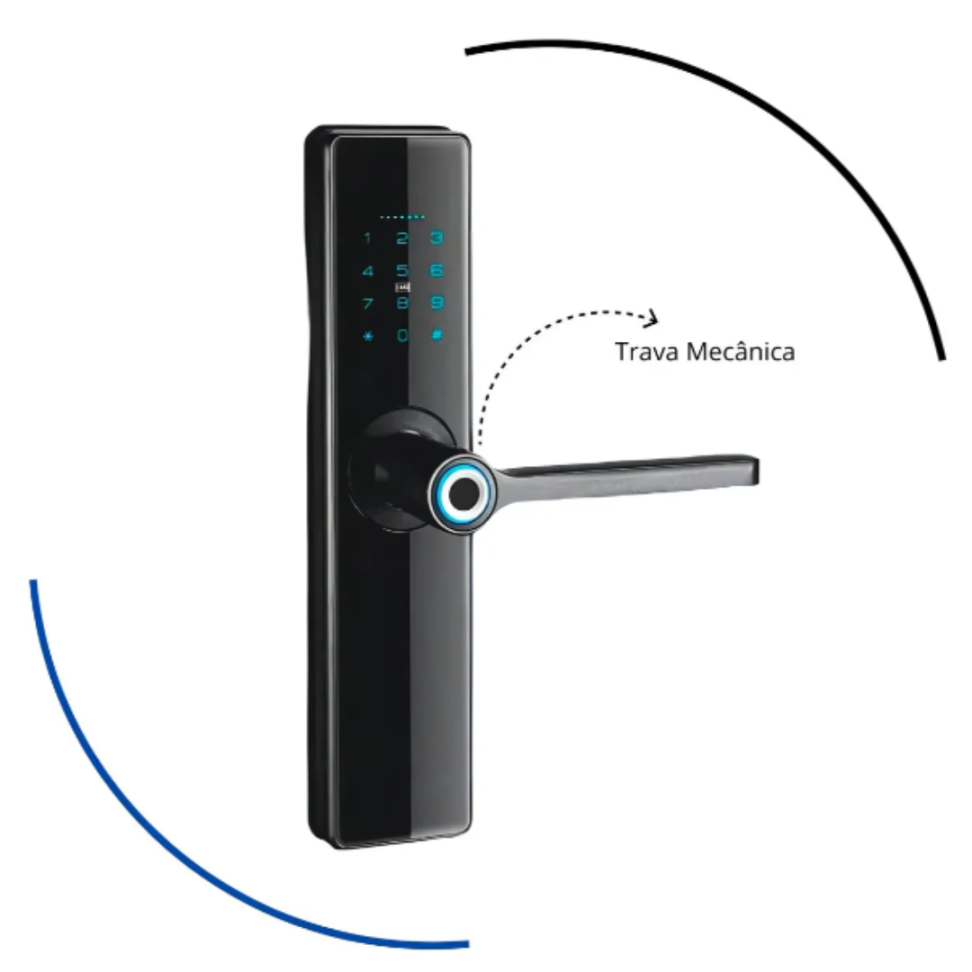 Fechadura Eletrônica Tw-4020 Fe - Biometria, Senha E Chave - #2