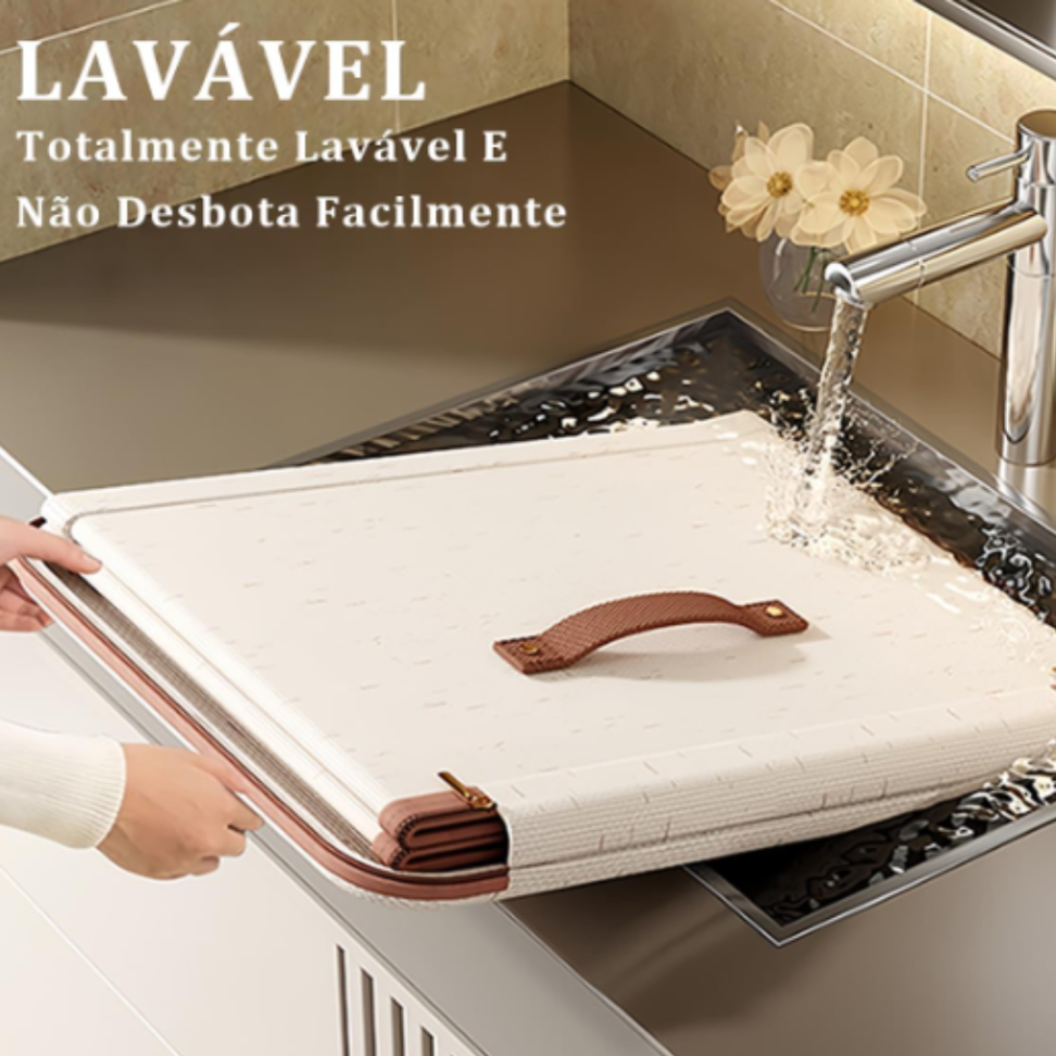 Pack Duplo de Caixas Organizadoras Médias Dobráveis - Algodão-Linho Bege Ecológico com Alças para Guarda-Roupa ou Debaixo da Cama - #3