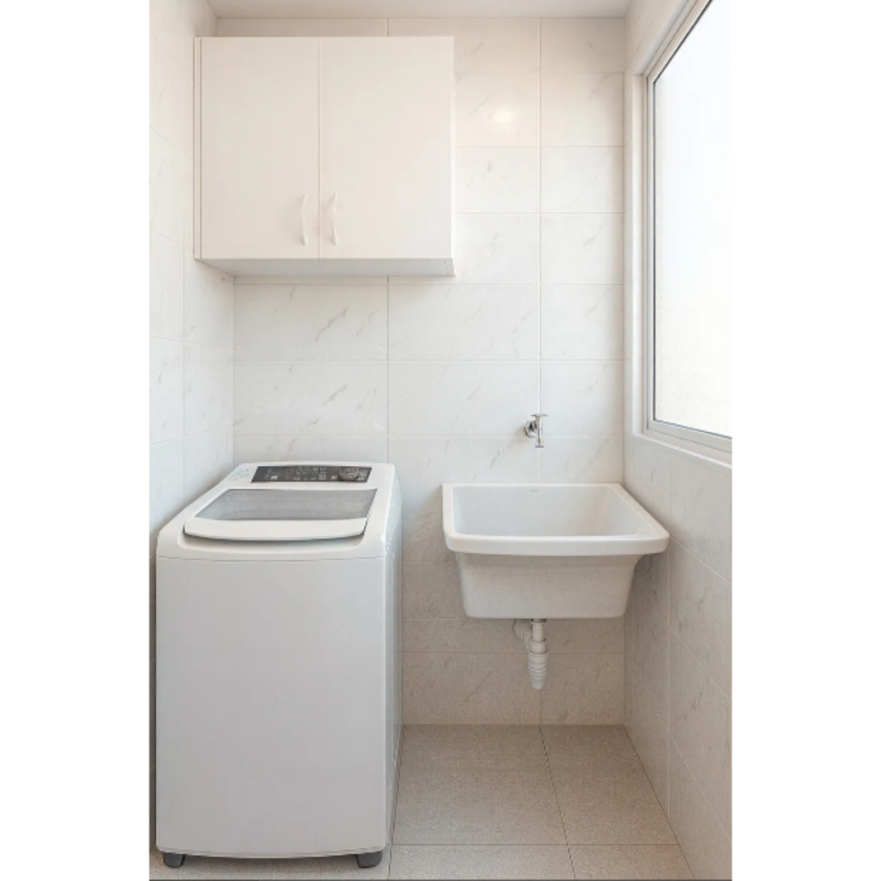 Placas Adesivas Mármore Parede 3d Kit 10 Porcelanato Lavável Cor Branco Marca EX Decor - #1