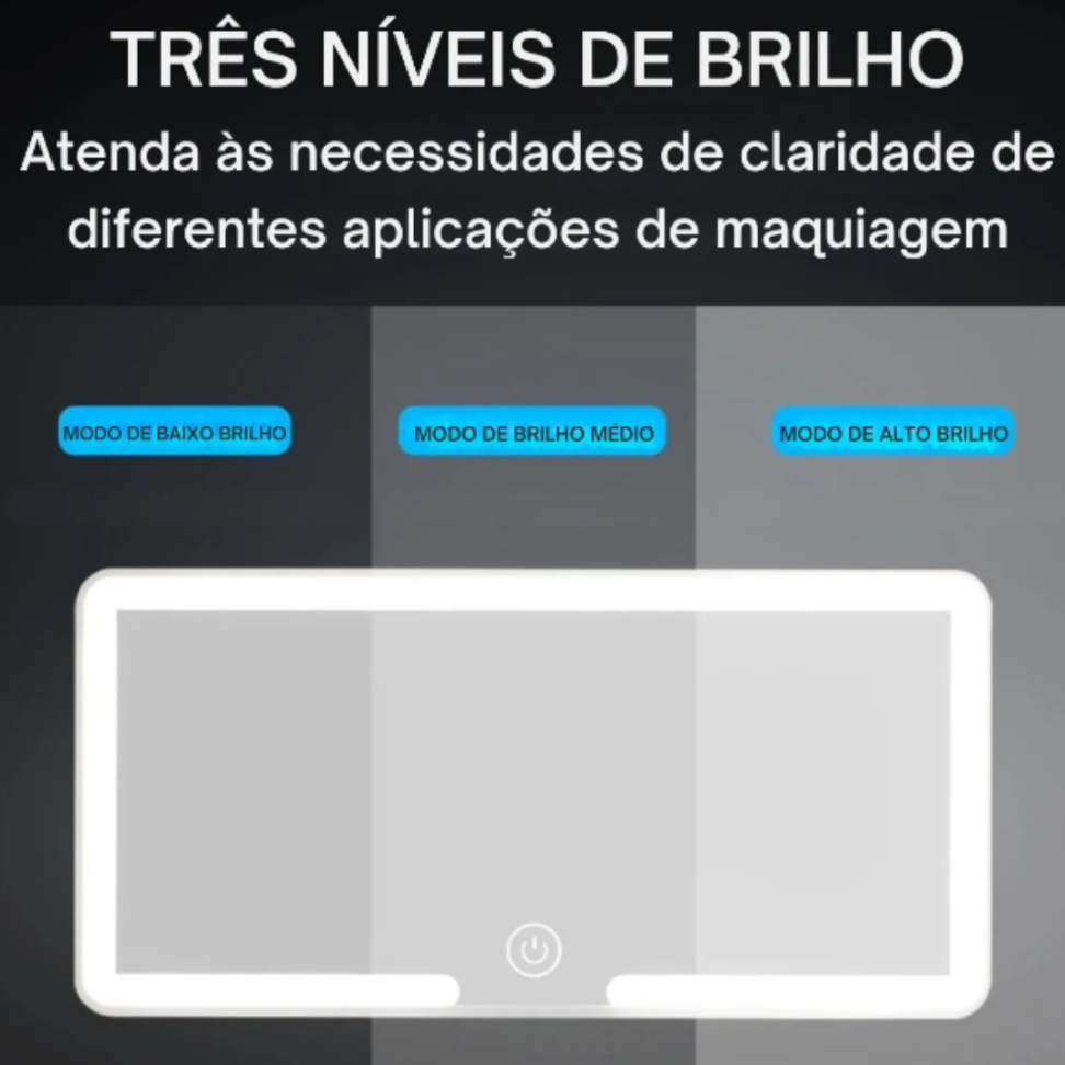 Espelho 3 Cores Led Usb Para Carro Para-brisa Quebra Sol - #2