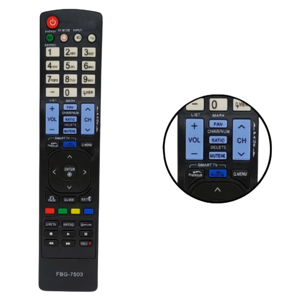 Controle Remoto Compatível com Tv Lg Ratio  FBG-7503 - #1