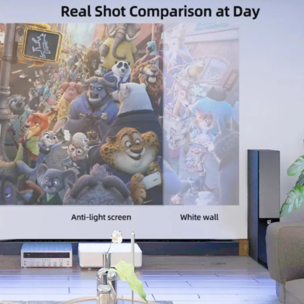 Tela De Projeção 100 Polegadas 4k Hd High Contrast Projetor - #1