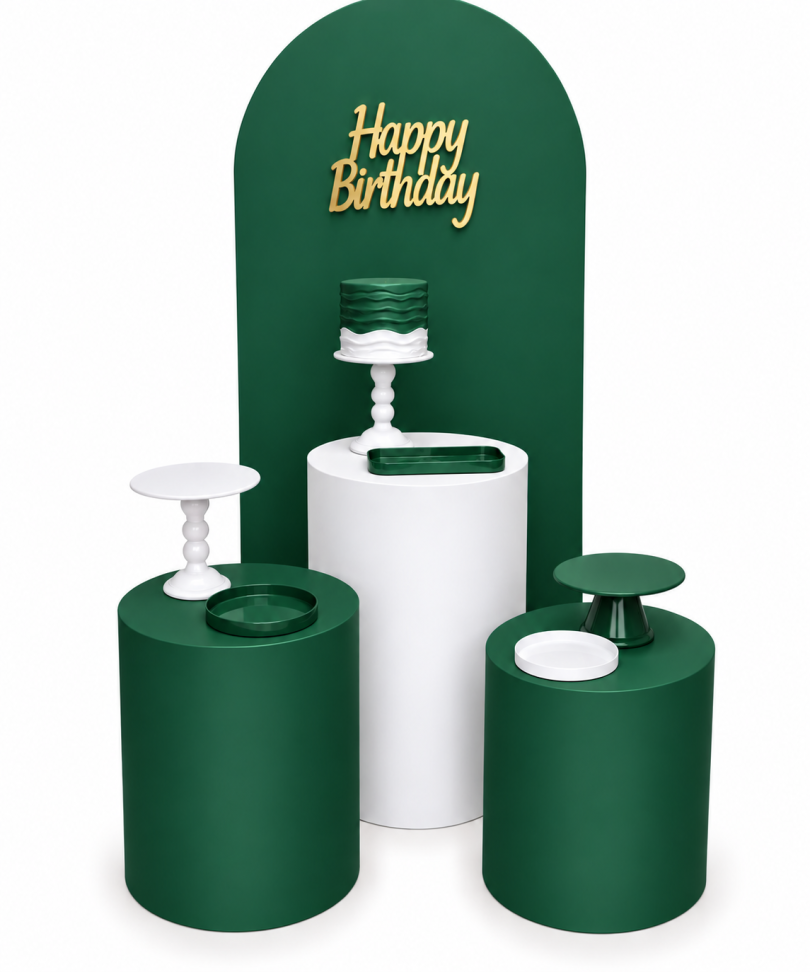 Kit Painel Romano Verde e Branco