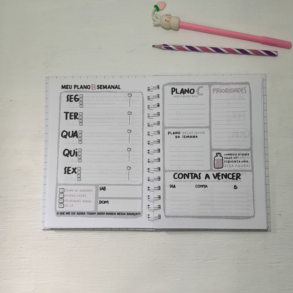 Planner Semanal - Meu Plano B contra o TDAH - #5