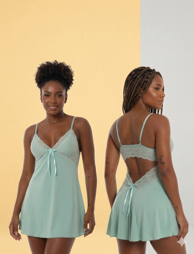 Camisola Angelina M, G, GG material liganet lisa