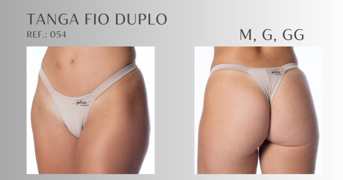 Tanga Fio Duplo no Atacado Direto da Fábrica a partir de 100 peças Ref. 054