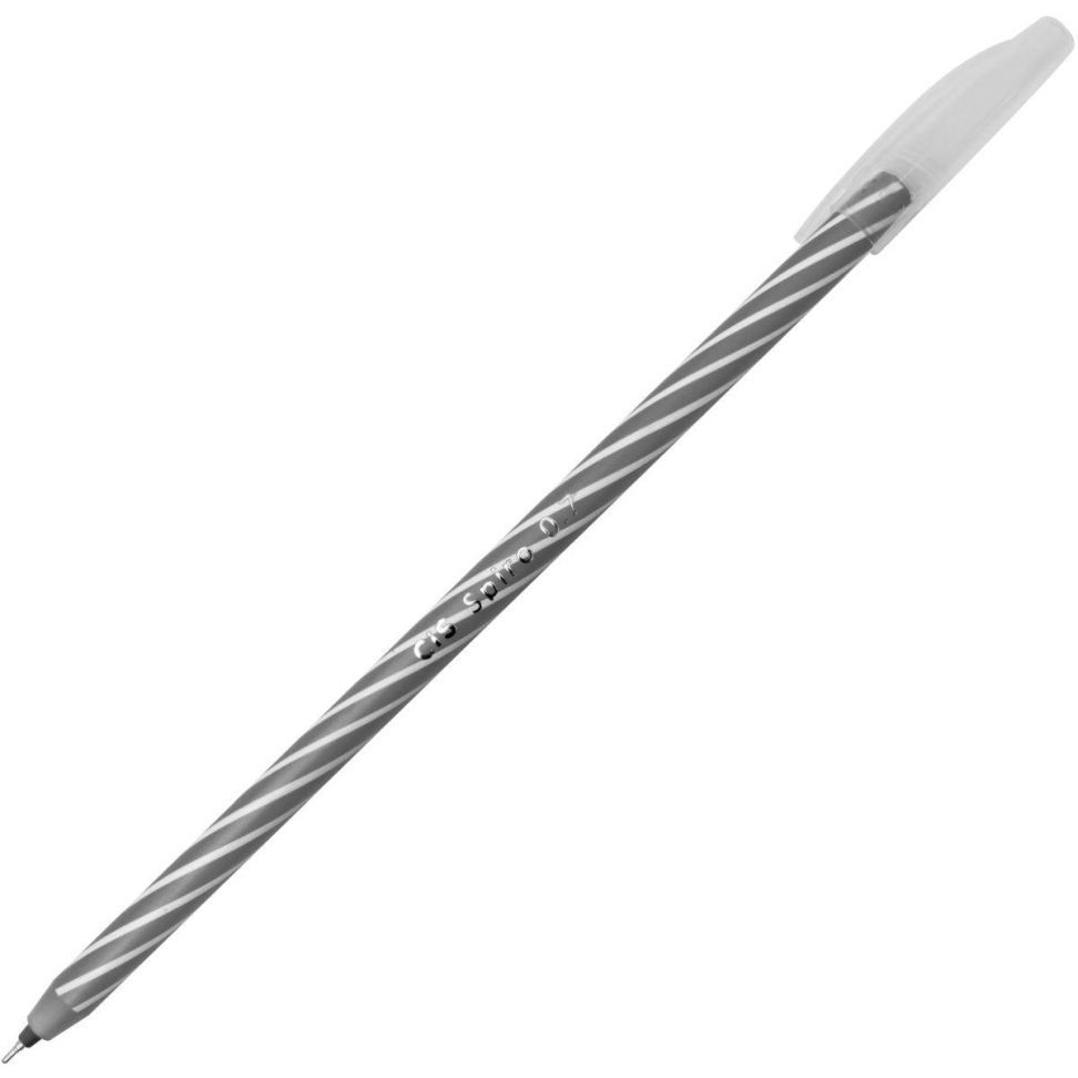 Caneta Esferográfica Cis Spiro 0,7 mm Preta - Sertic