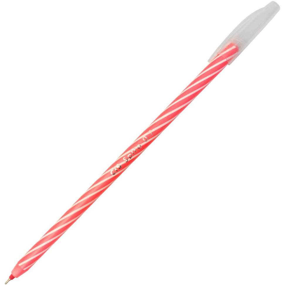 Caneta Esferográfica Cis Spiro 0,7 mm Vermelha - Sertic