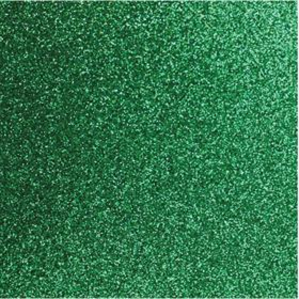 Placa em EVA Glíter Verde Escuro 48x40cm
