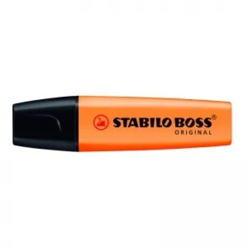 Caneta marca texto Stabilo Boss Laranja Neon  - Sertic