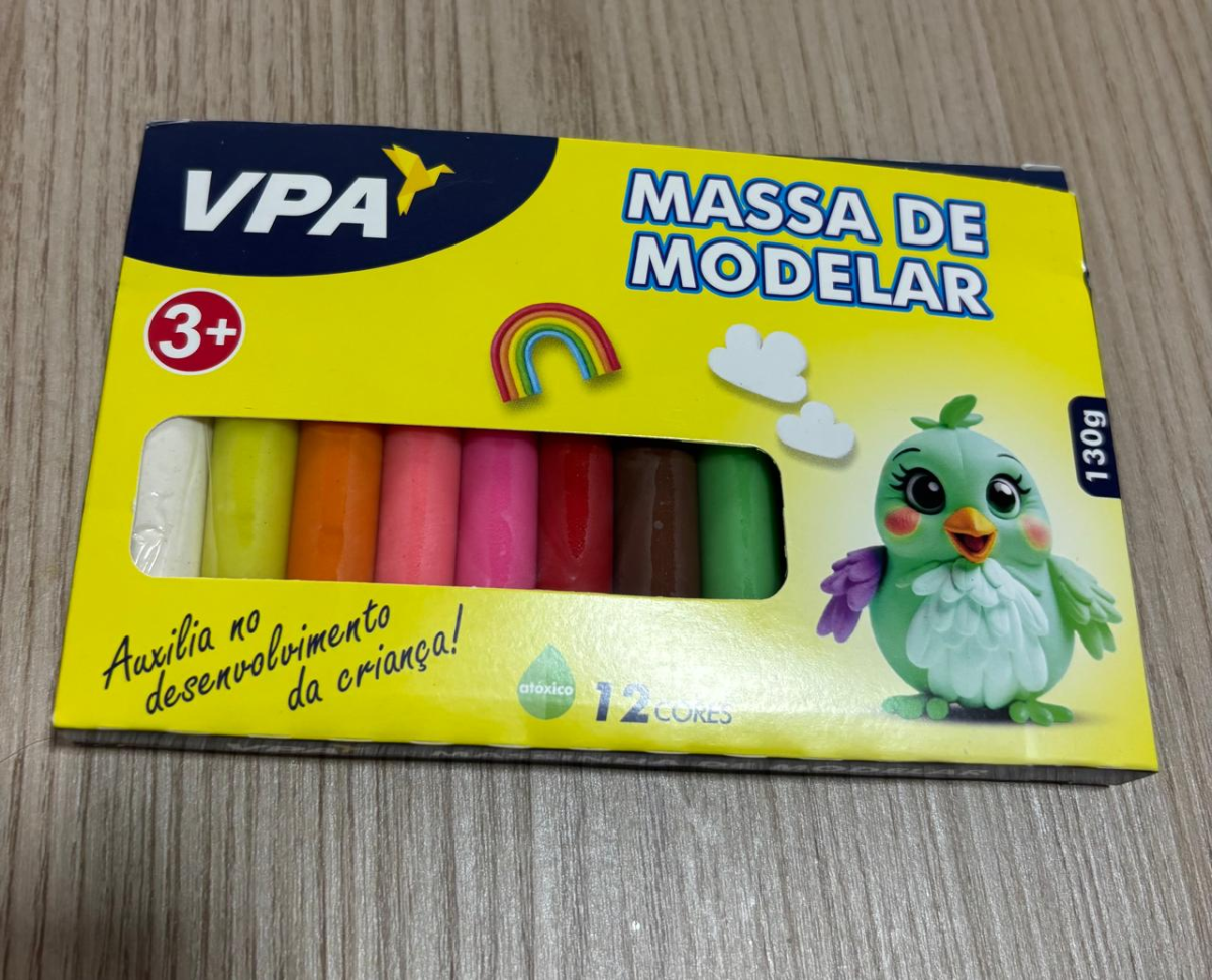 Massa para Modelar 12 cores VPA
