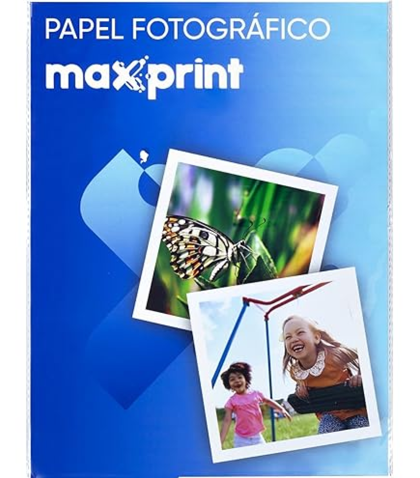 Papel Fotográfico Glossy Adesivo Maxprint A4 135gsm - 20 Folhas