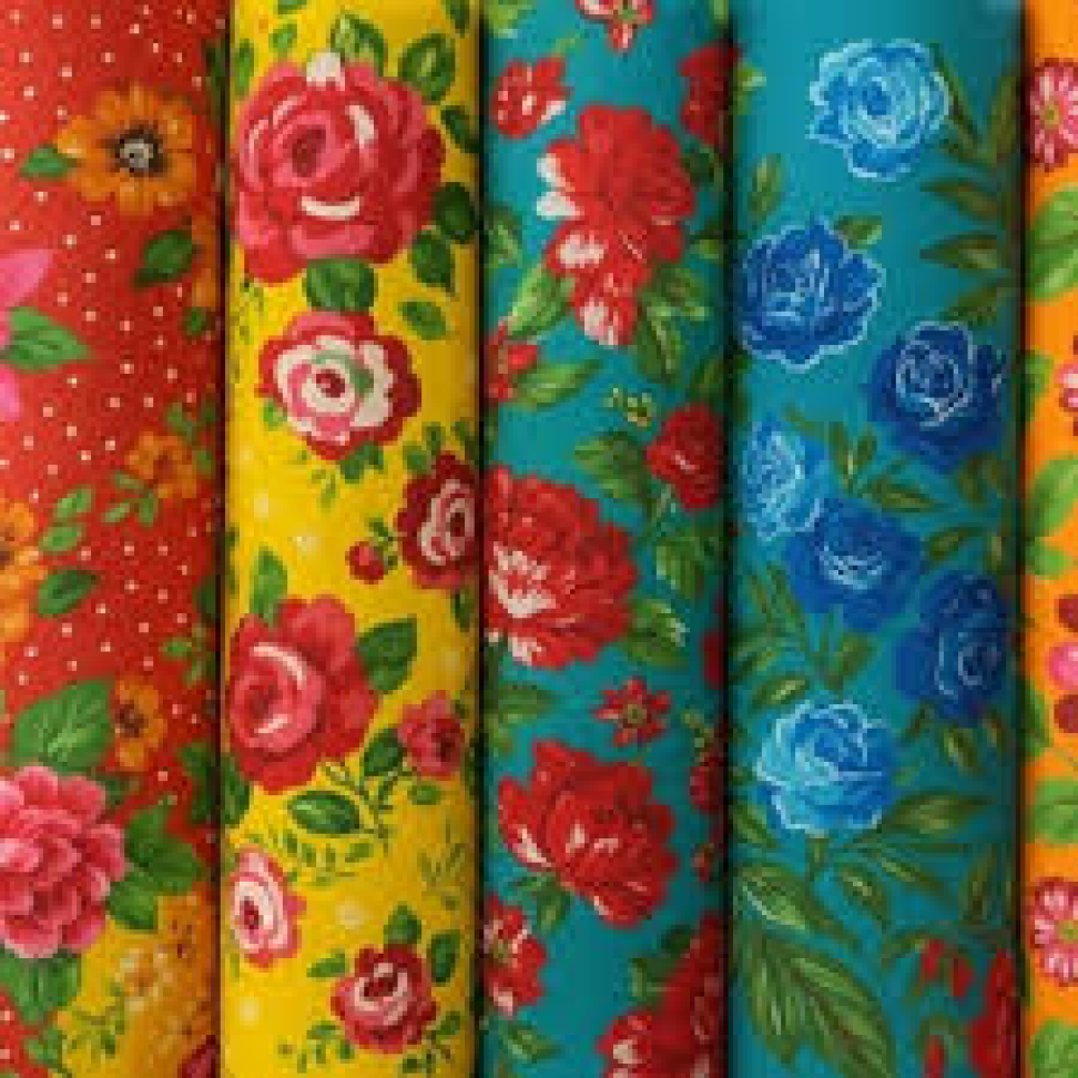 Tecido Chita Escolar/Artesanato Estampas Variadas - METRO