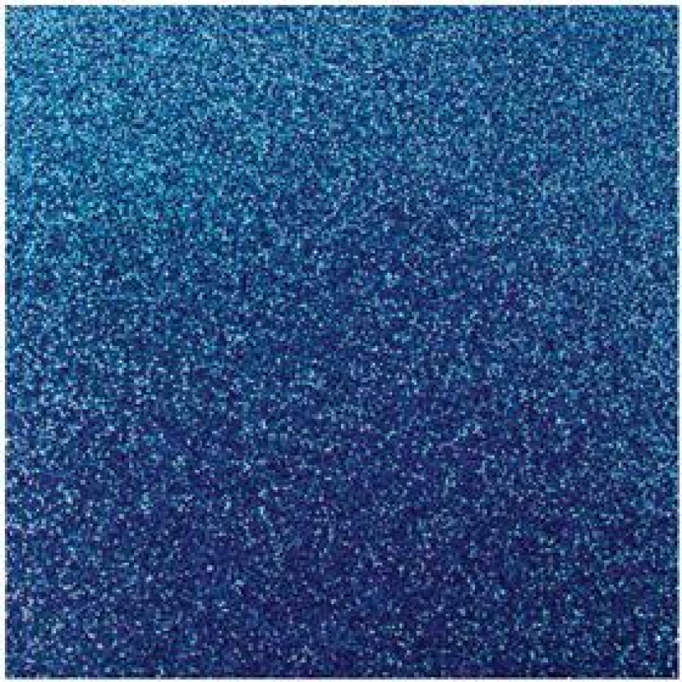 Placa em EVA Glíter Azul Escuro 48x40cm