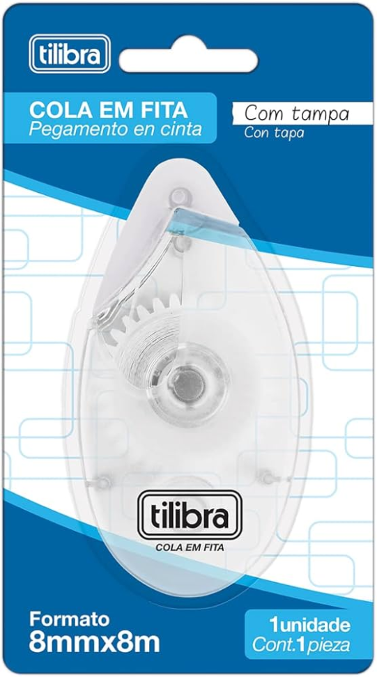 Cola em Fita 8mmX8m Tilibra