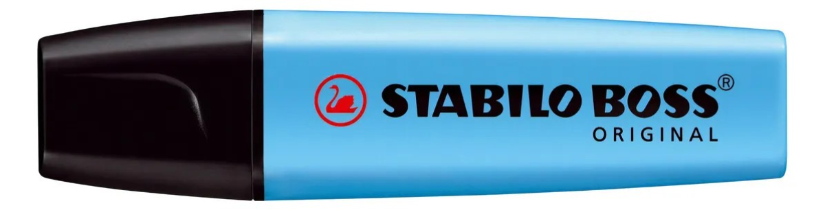 Caneta marca texto Stabilo Boss Azul  - Sertic