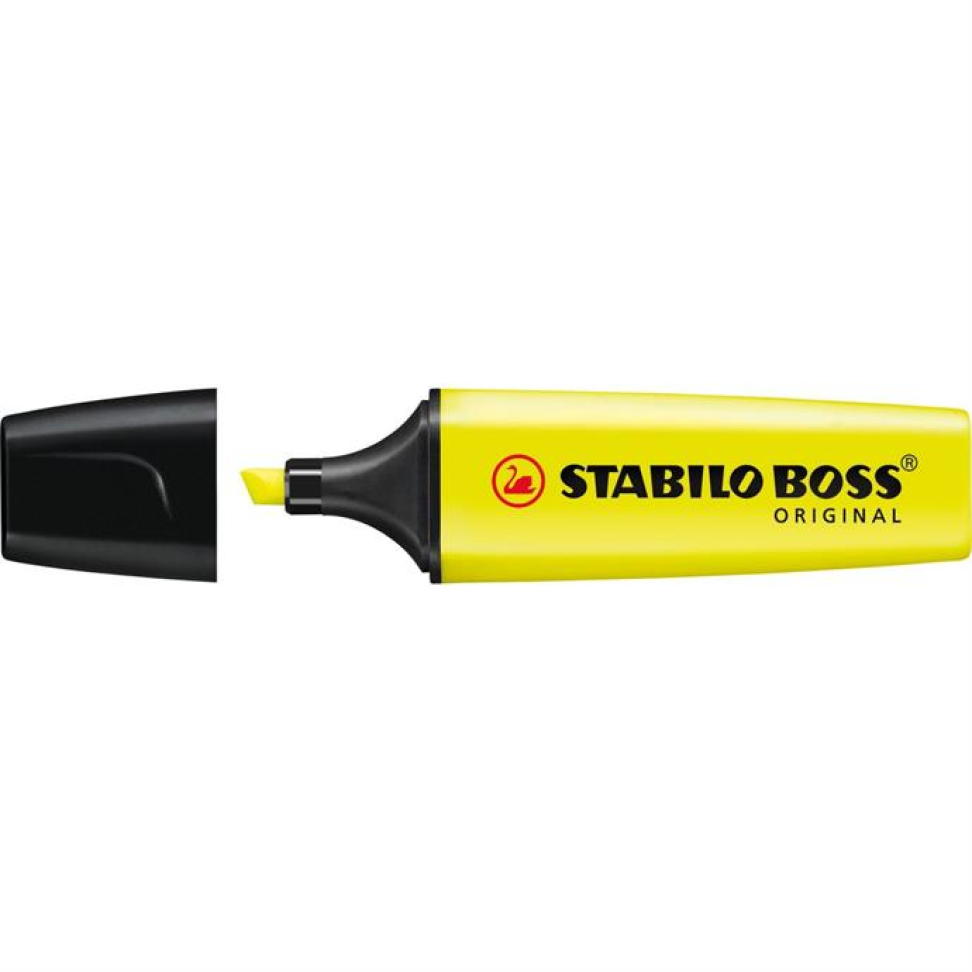 Caneta marca texto Stabilo Boss Amarelo Neon  - Sertic
