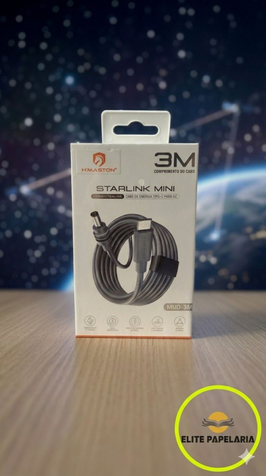 Cabo Starlink Mini 3m Hmaston Mud-3m Usb Tipo-c