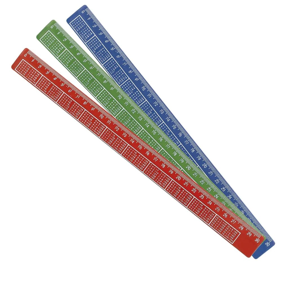 Régua Tabuada Cores Sortidas