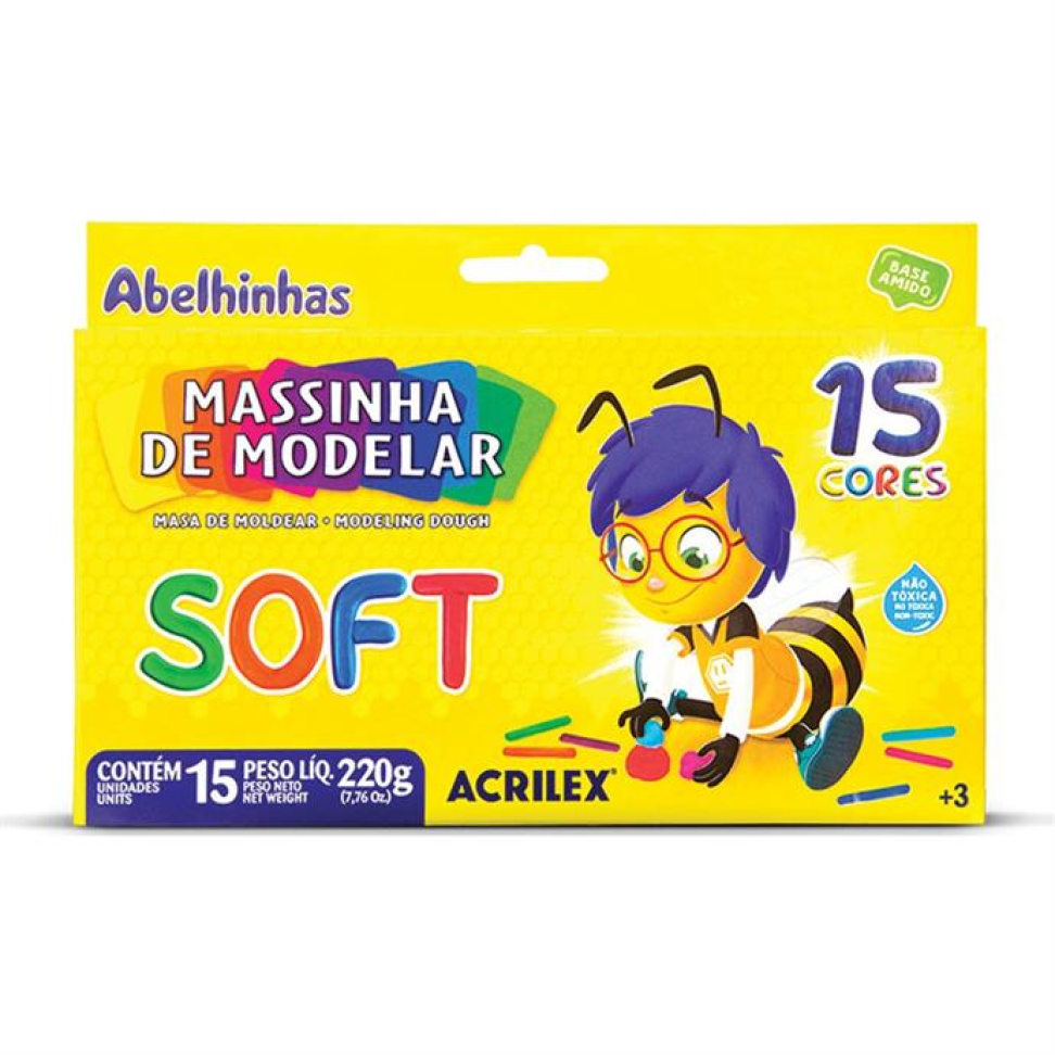 Massa para Modelar Soft (15 Cores) - Acrilex