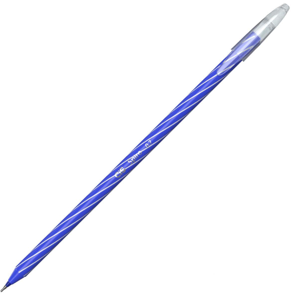 Caneta Esferográfica Cis Spiro 0,7 mm Azul - Sertic