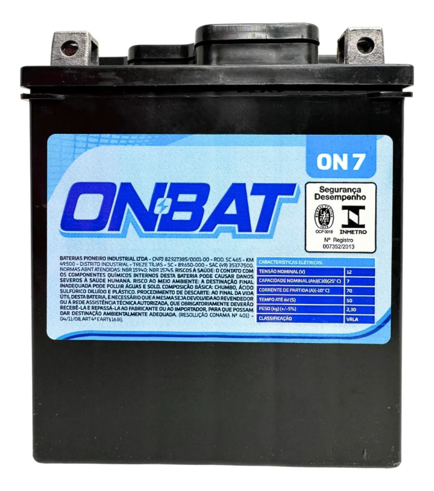 BATERIA ONBAT 7 AMPERES