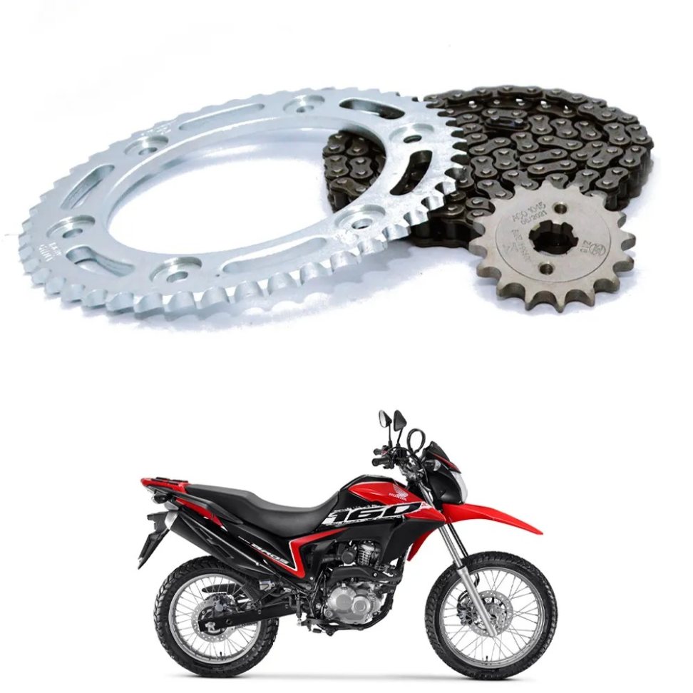 KIT RELAÇÃO NXR 160 BROS